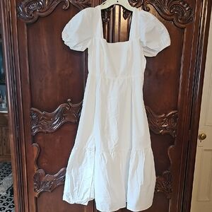 Astr The Label White Elegant Cotton Dress S EUC